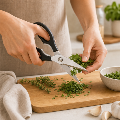 Multipurpose Kitchen Shears lifestyle use photo