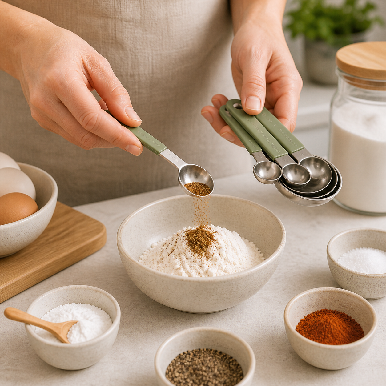 Magnetic Measuring Spoons Set lifestyle use photo