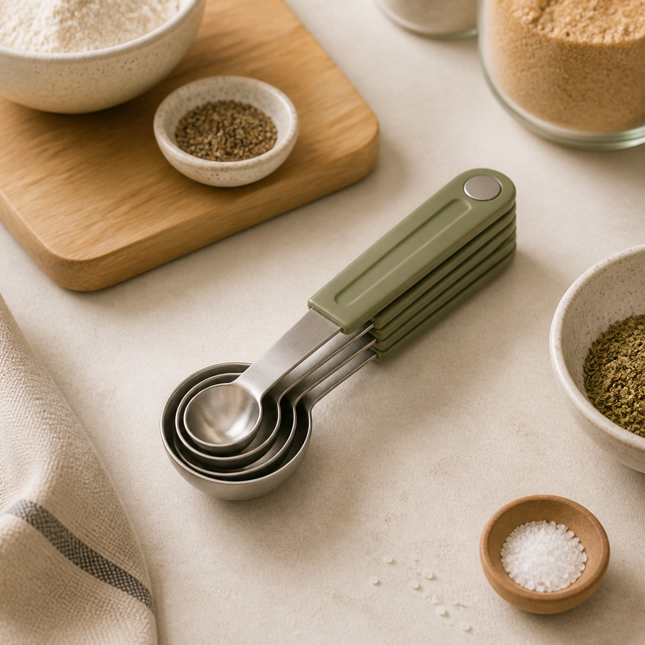 Magnetic Measuring Spoons Set main product photo