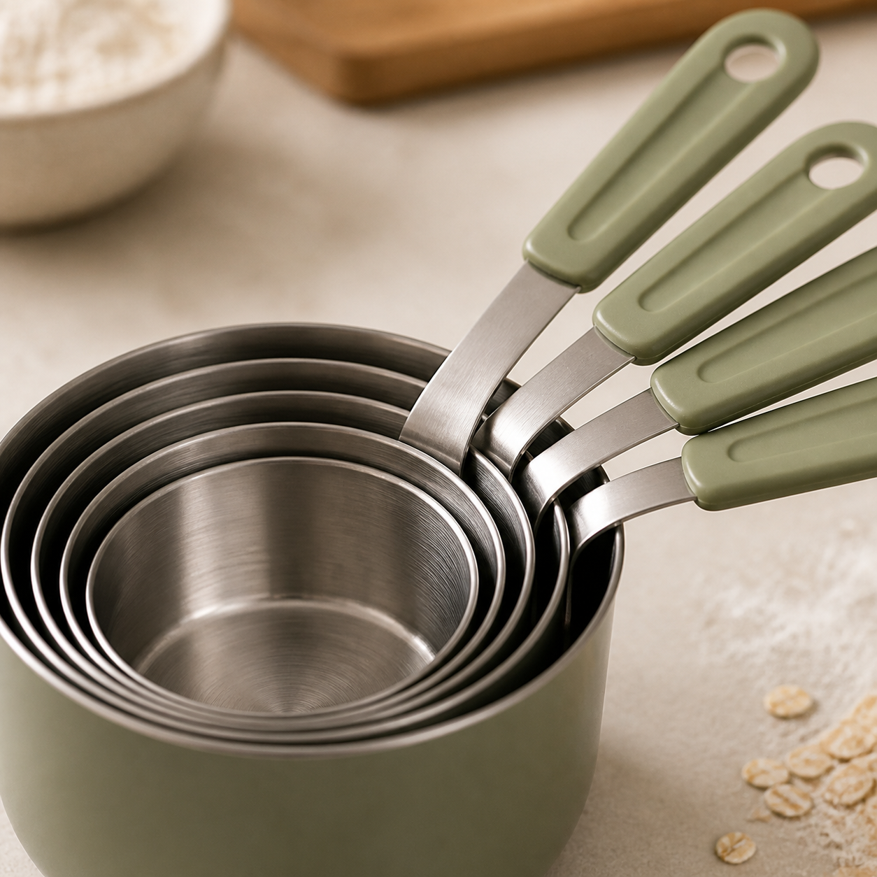 Nesting Measuring Cups Set detail photo