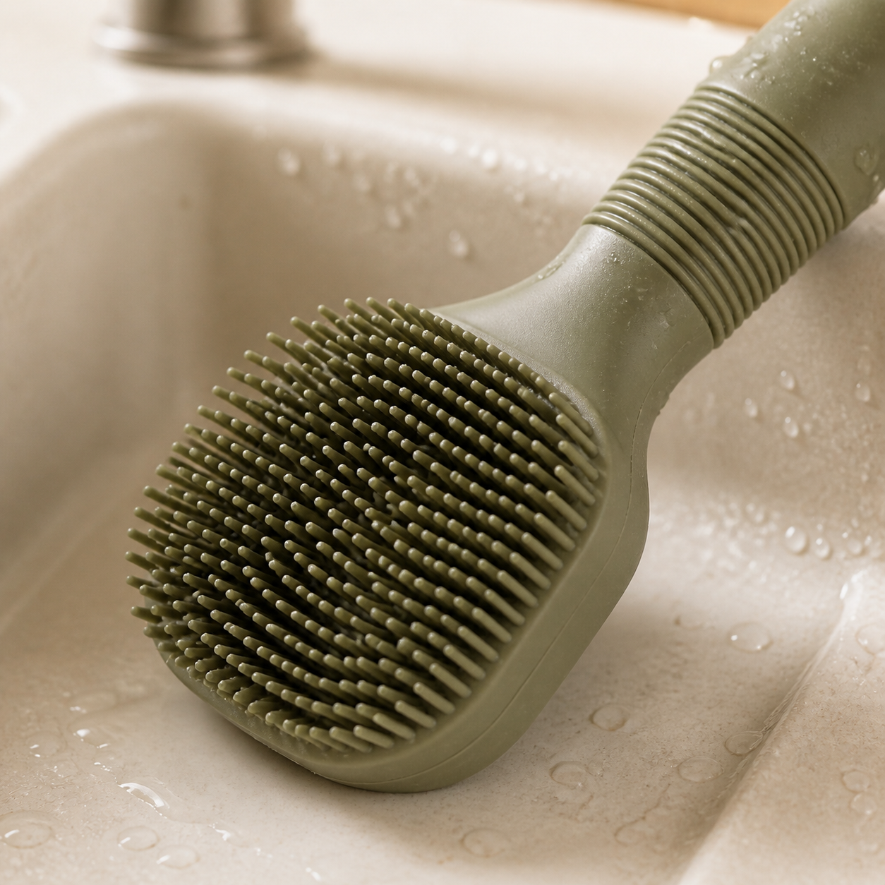Silicone Sink Cleaning Brush detail photo