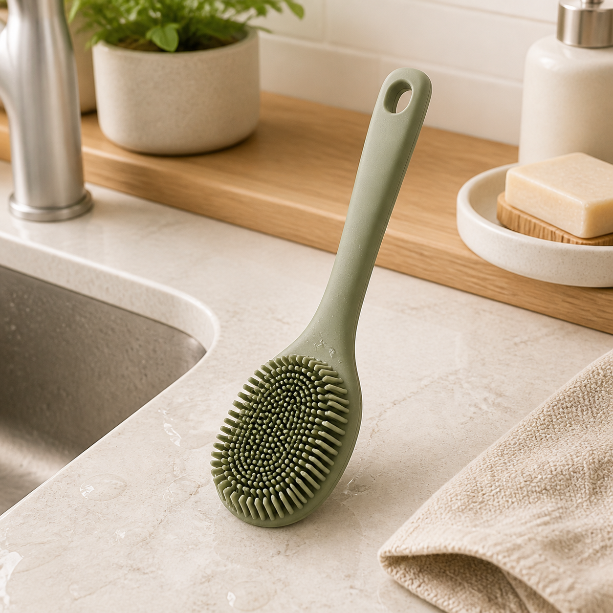 Silicone Sink Cleaning Brush main product photo