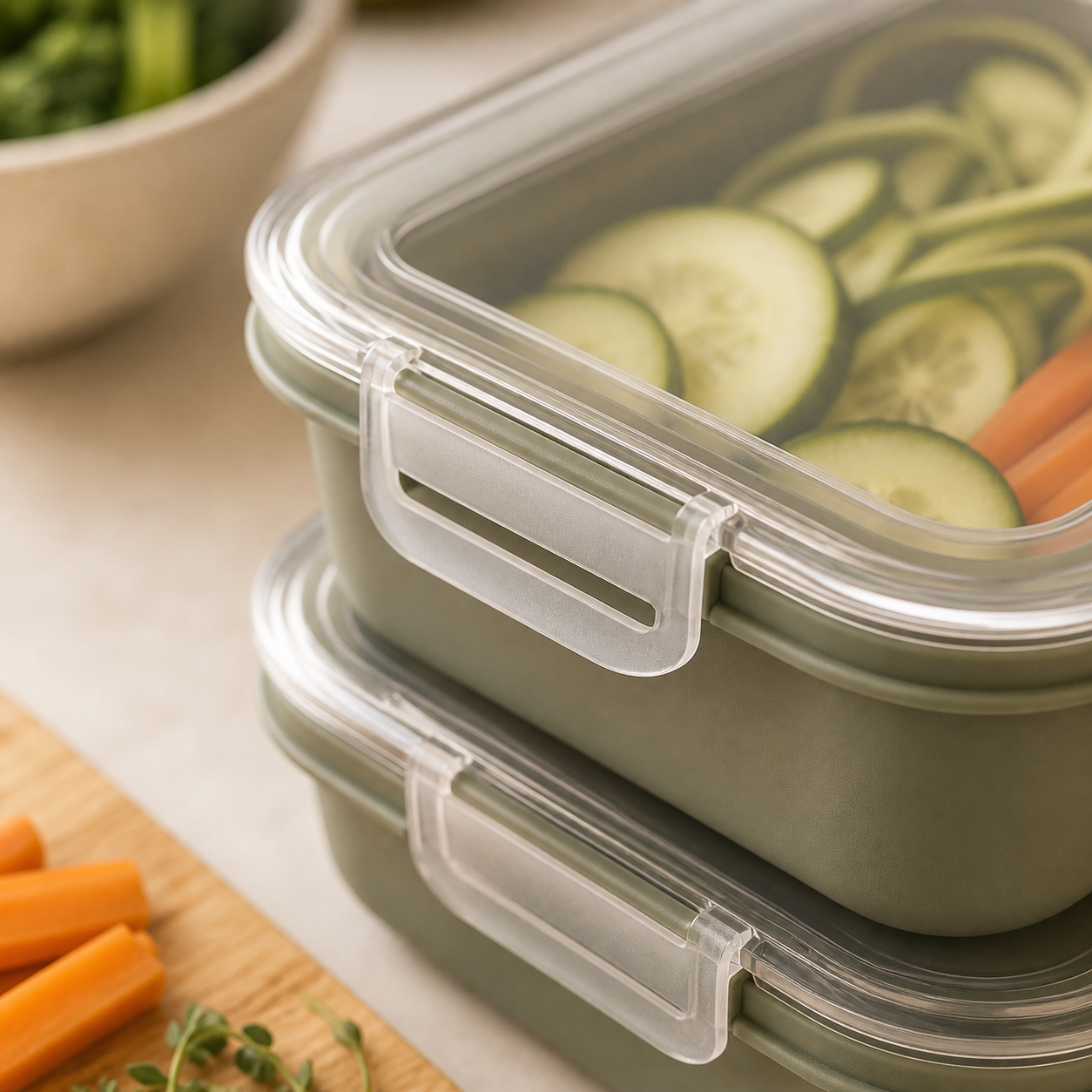 Stackable Food Storage Containers detail photo