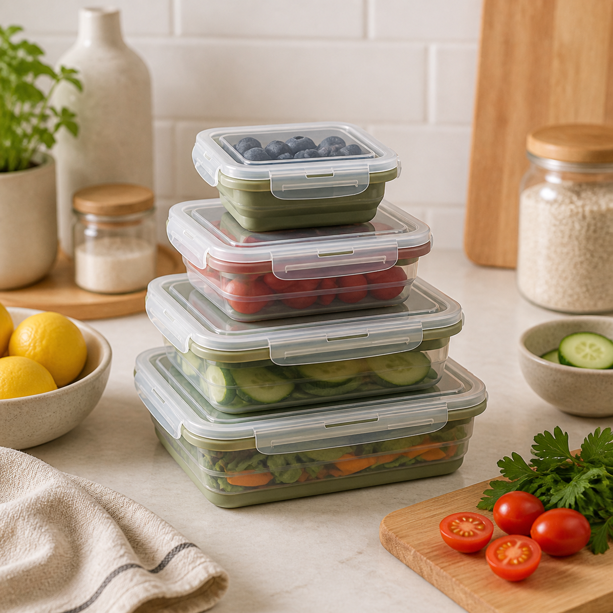 Stackable Food Storage Containers main product photo